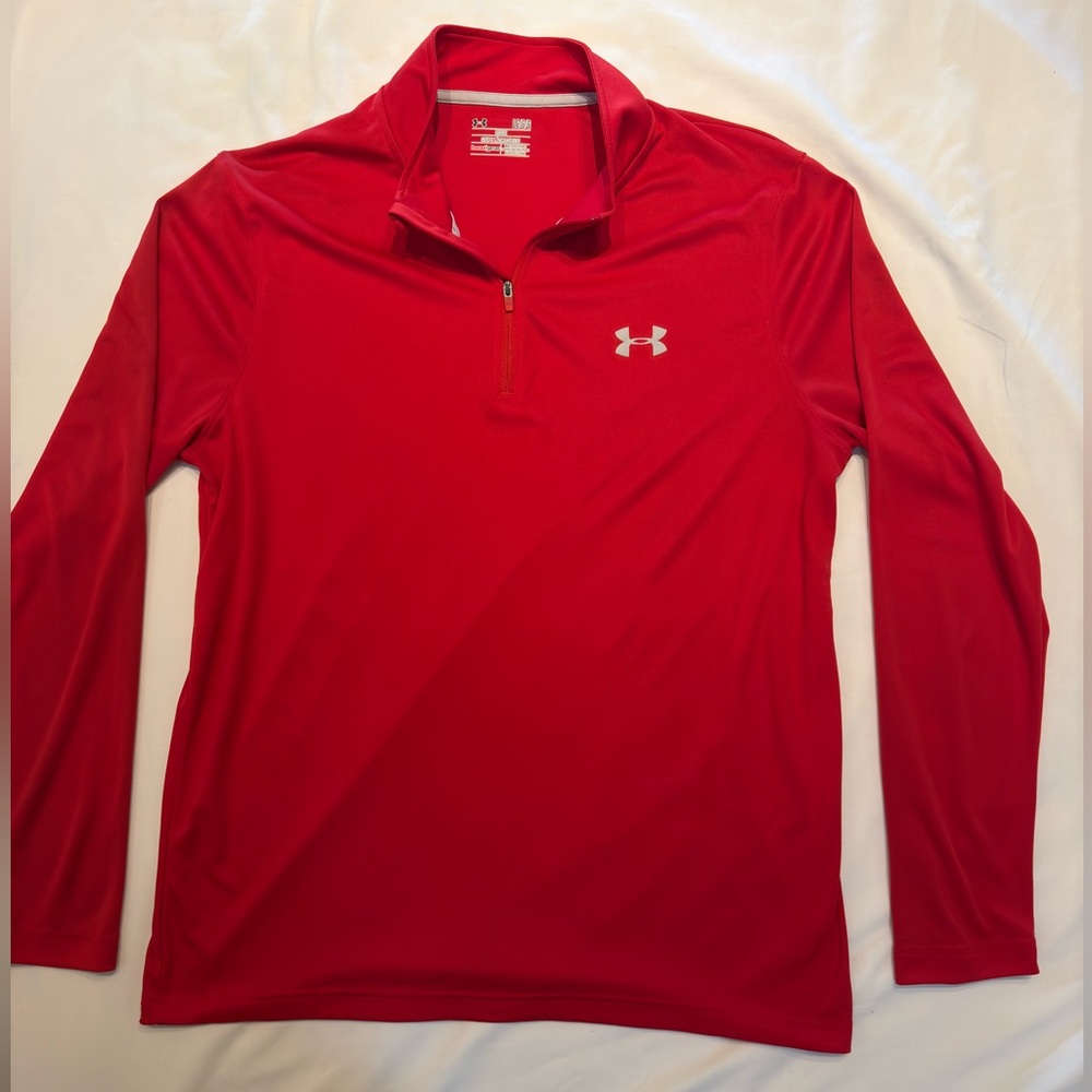 Under Armour , large red athletic shirt